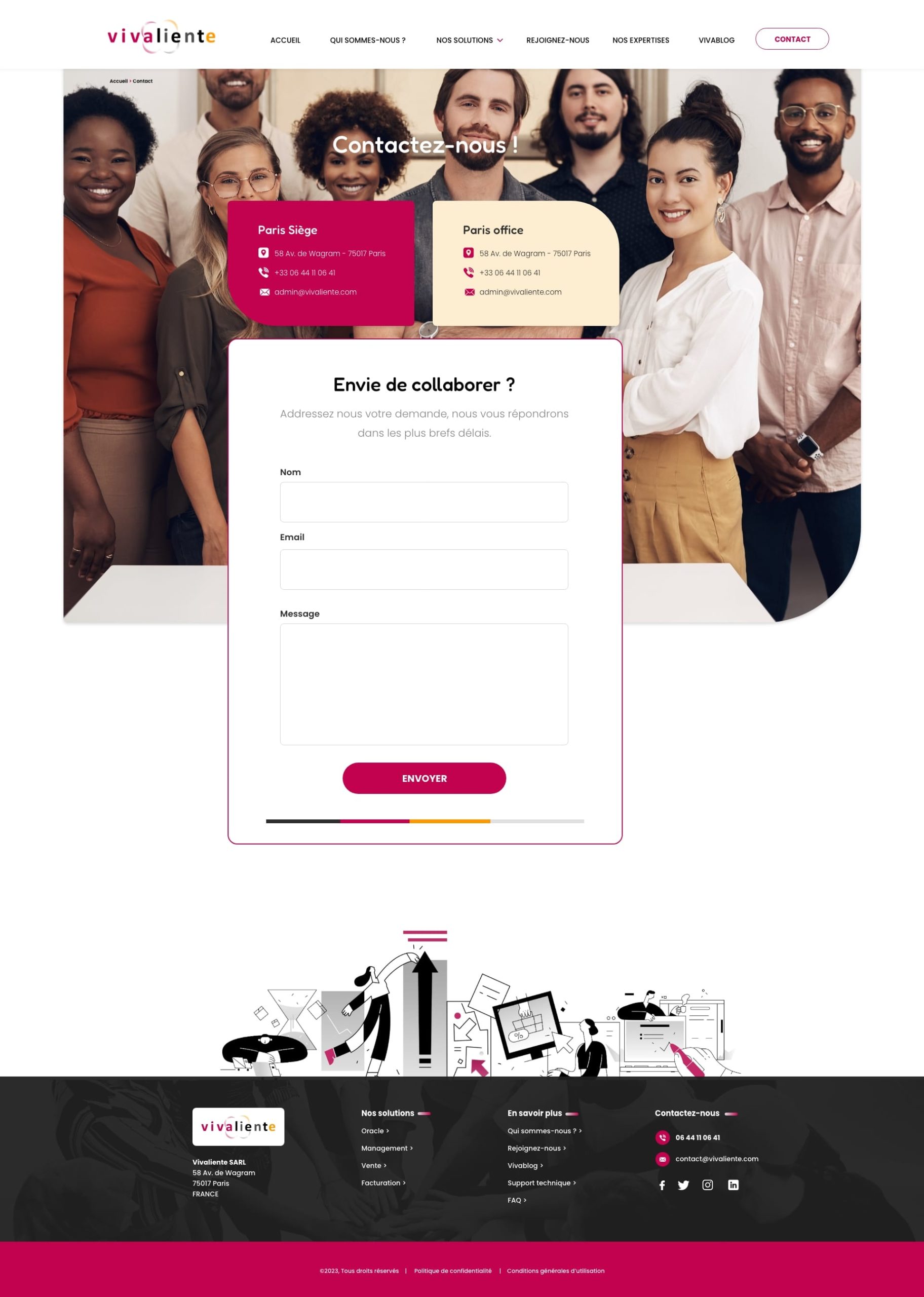 design site web vivaliente